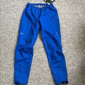 NWT Arc'teryx Goretex Norvan Shell Pant Vitality, 4R, Blue Performance Pants